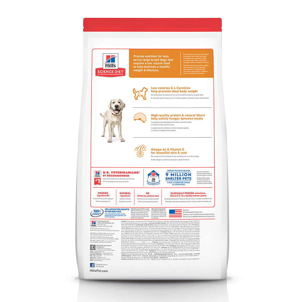 Hill’s – Science Diet – Adult Dog (1-5) – Large Breed – Light